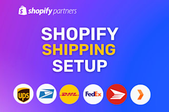 setup shopify shipping profiles and zone for shopify store