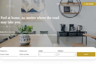 create short term rental website, apartment booking website