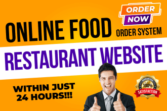 design wordpress restaurant website, online food ordering