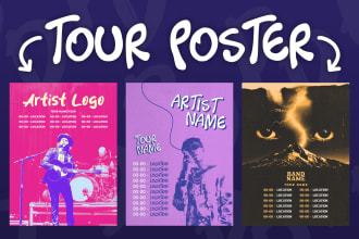 create a tour poster for your shows or show
