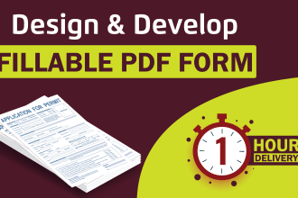 design and develop fillable PDF forms