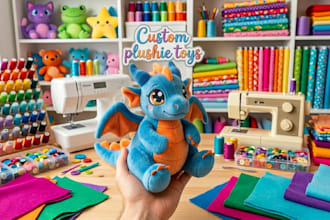 handcraft a custom physical plushie toy