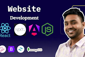create web app, website using react nextjs, angular tailwind