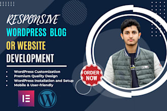 build a responsive wordpress website or blog