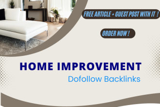 publish home improvement,repair,garden guest post on my blog