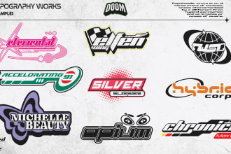 design a custom y2k style logo