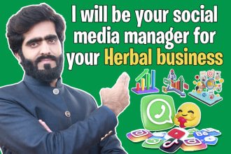 be your social media manager for your herbal business