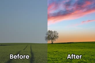 retouch and edit your landscape images