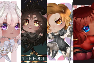 draw cute chibi art of any dnd, oc, fanart, personal character you want