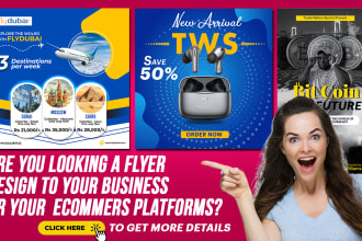 design infographic flyer or brochure for your business or online shopping store