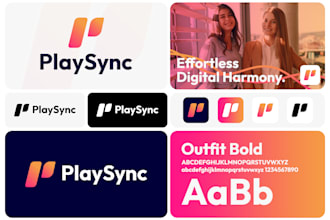 design a modern brand style guide and logo design branding kit for your business