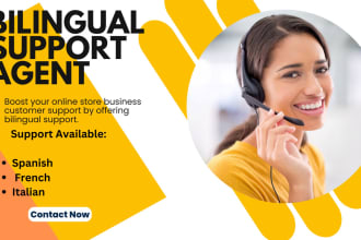 provide bilingual phone support as a customer support