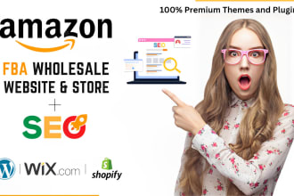 design a top notch website with SEO for amazon fba wholesale for brand approval