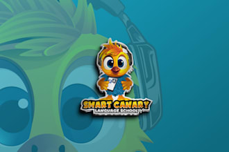 custom cartoon logo design for your business