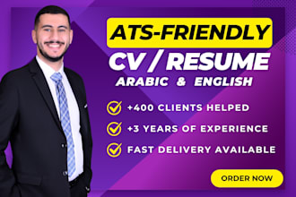 write professional CV, resume and cover letter