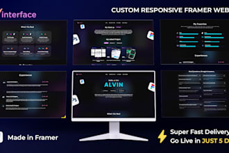 design and build profesional websites using framer