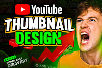 design catchy youtube thumbnail