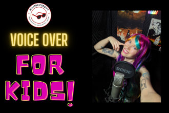 record a fun upbeat voice over for kids
