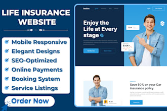 design life insurance website life insurance landing page life insurance leads
