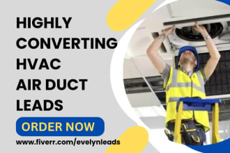 hvac leads air duct cooling heating air conditioning ventilation plumber leads