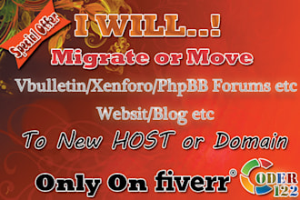 move website to new host or domain