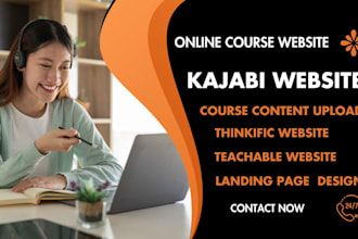 do online course website, thinkific, kajabi, teachable virtual assistant