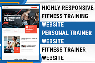 build fitness training website personal trainer website fitness trainer website
