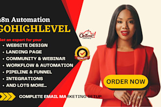 gohighlevel website n8n automation go highlevel landing page ghl sales funnel