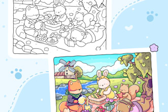 create coloring book illustrations for kdp