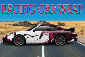 do racing car wrap, livery car wrap, rally car wrap, itasha,  extreme creativity