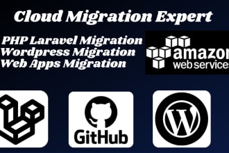 migrate wordpress website application AWS google cloud  azure