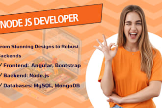 be your nodejs developer for apis and backend development