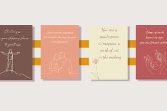 do beautiful and printable affirmation card designs