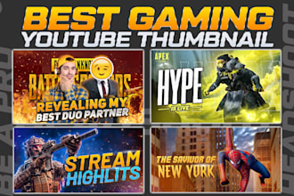 create captivating gaming youtube thumbnails to boost your channel appeal