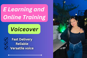 record e learning , training, educational voiceovers
