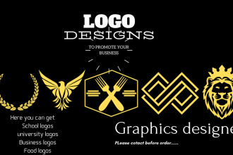 design logo for education text and art