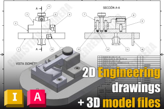 create 2d drawings and 3d models in autodesk inventor