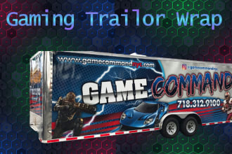 make a food truck wrap, trailer wrap design for you