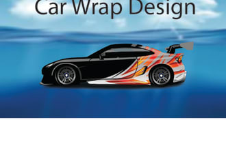do modern racing car wrap, livery car wrap, rally car wrap