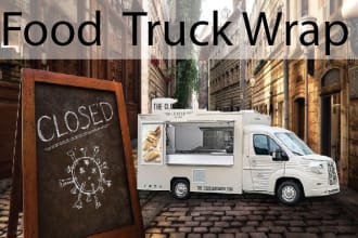 do exclusive truck wrap, food truck wrap
