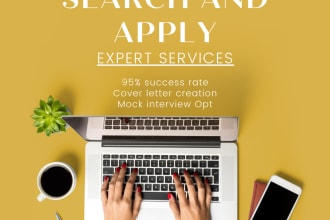 search and apply for remote and onsite jobs, custom cover letter creation