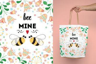 design seamless pattern for tote bag, paper cup, pillow, phone case anything