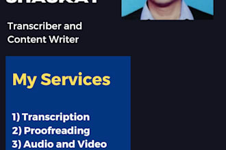 transcribe audio and do video description
