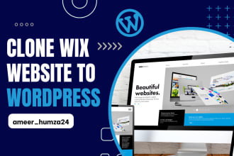 redesign or clone website from wix, shopify, PSD, adobe xd, figma to wordpress