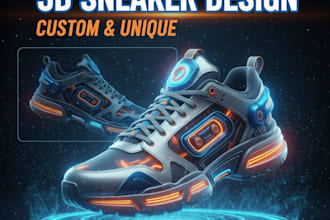 craft realistic 3d sneaker modeling and rendering