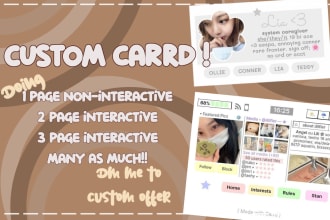 make aesthetic carrd website