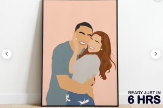 create these custom faceless portraits for you and your family