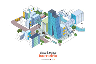 create isometric illustration for your website