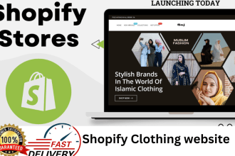 make shopify clothing or fashion store or clothing website