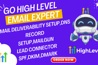 setup email deliverability on go high level or fix email ghl problem